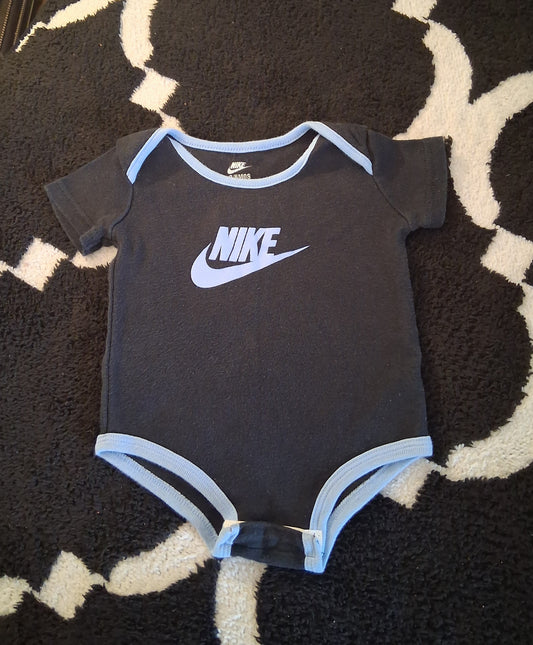 Nike Black & Light Blue Onesie