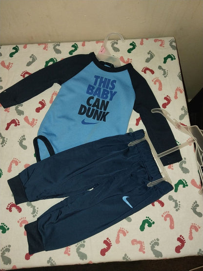 Blue Nike jogging suit